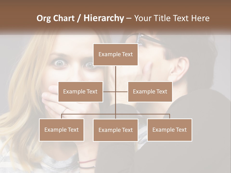 A Couple Of People That Are Covering Their Mouths PowerPoint Template