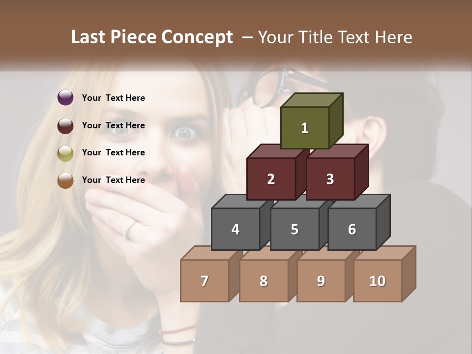 A Couple Of People That Are Covering Their Mouths PowerPoint Template