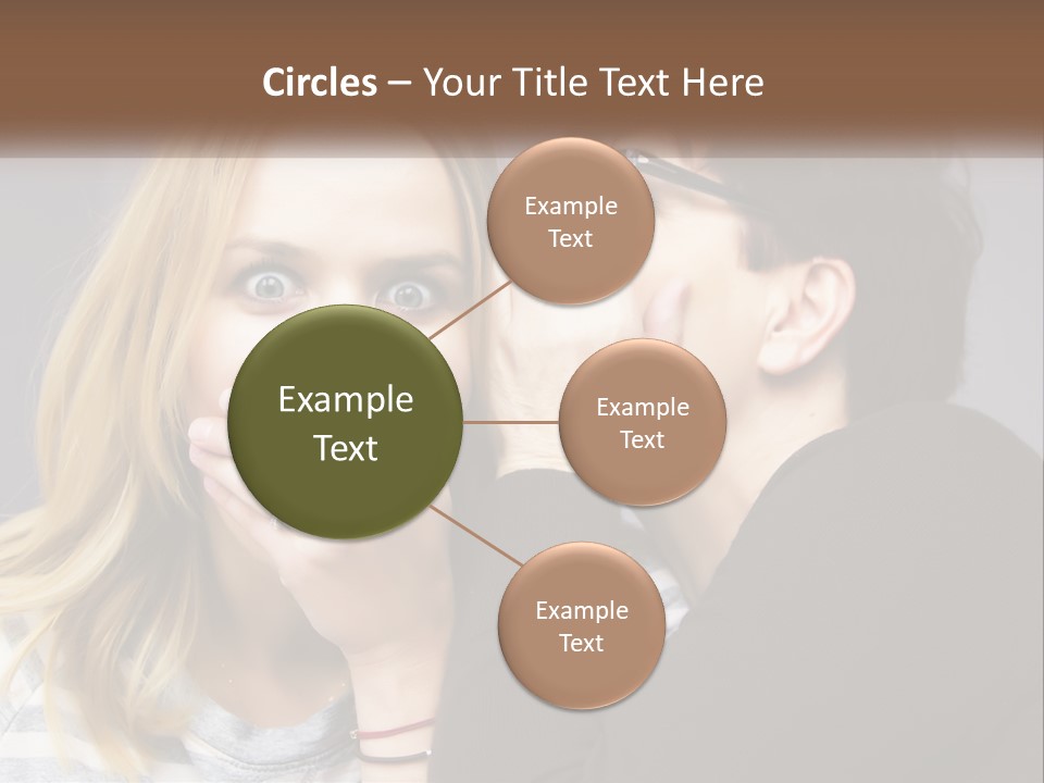 A Couple Of People That Are Covering Their Mouths PowerPoint Template