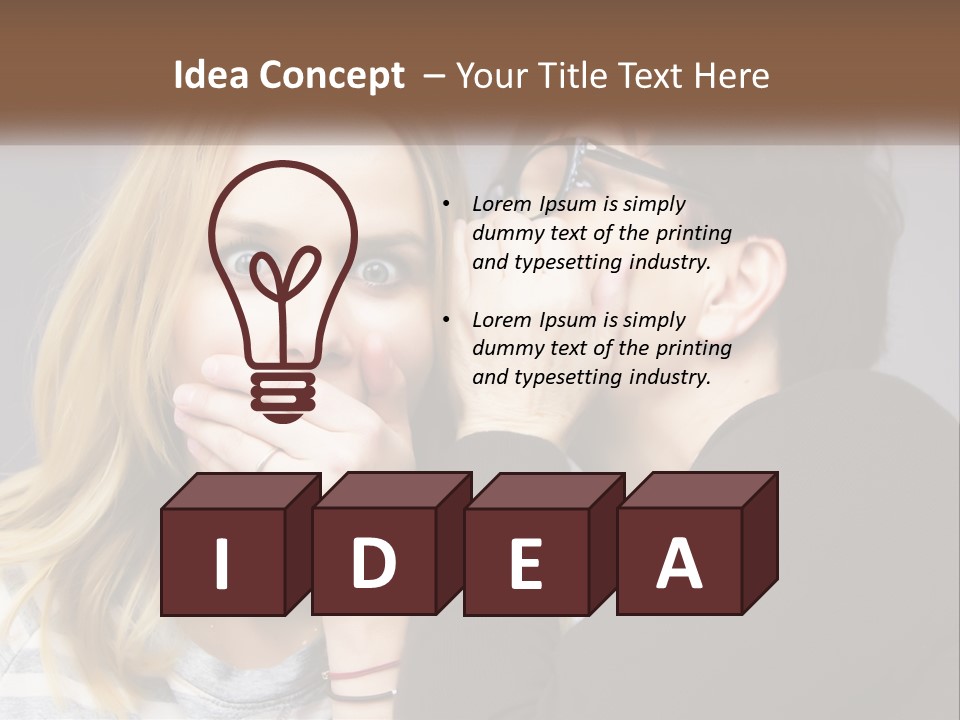 A Couple Of People That Are Covering Their Mouths PowerPoint Template