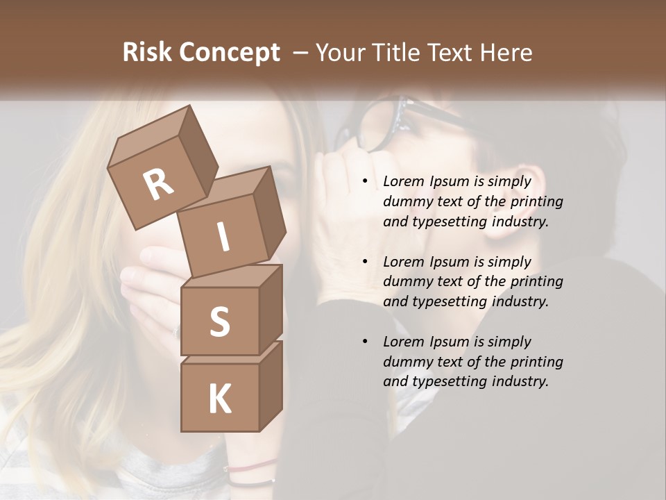 A Couple Of People That Are Covering Their Mouths PowerPoint Template