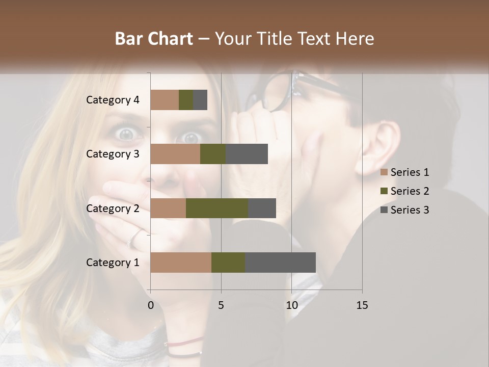 A Couple Of People That Are Covering Their Mouths PowerPoint Template