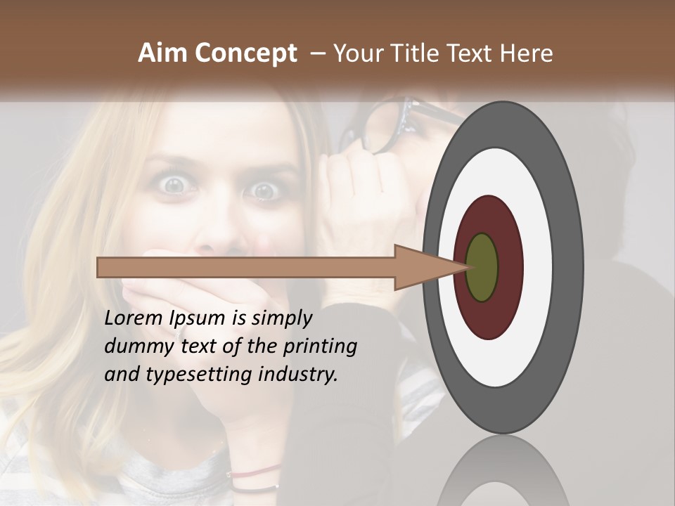 A Couple Of People That Are Covering Their Mouths PowerPoint Template