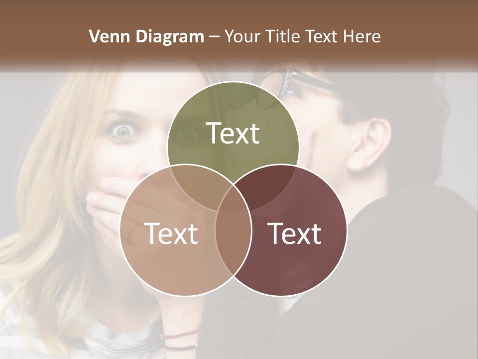 A Couple Of People That Are Covering Their Mouths PowerPoint Template