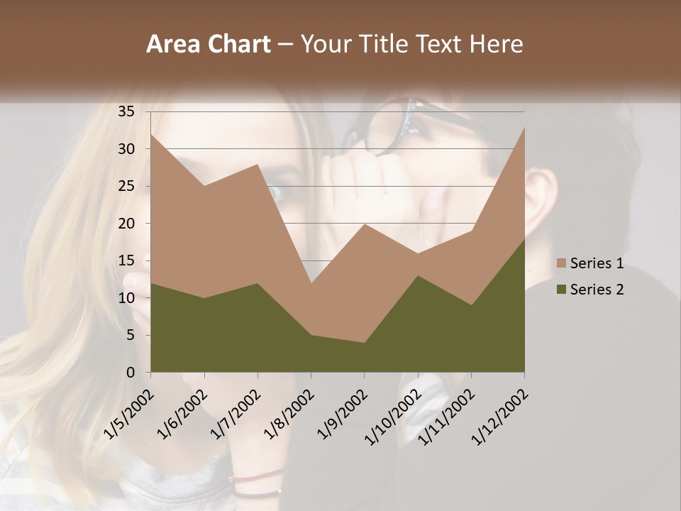 A Couple Of People That Are Covering Their Mouths PowerPoint Template