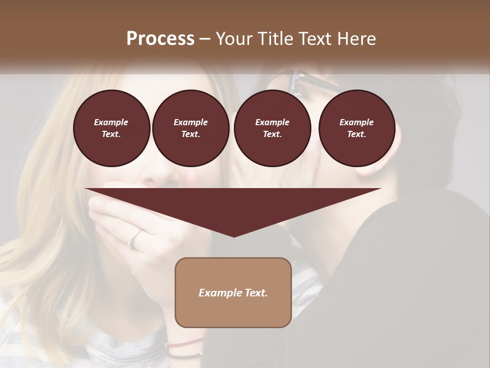 A Couple Of People That Are Covering Their Mouths PowerPoint Template