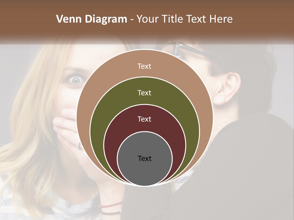A Couple Of People That Are Covering Their Mouths PowerPoint Template