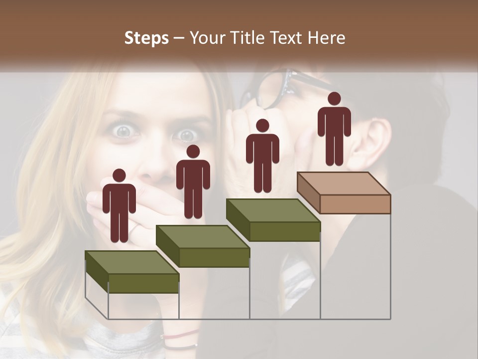 A Couple Of People That Are Covering Their Mouths PowerPoint Template