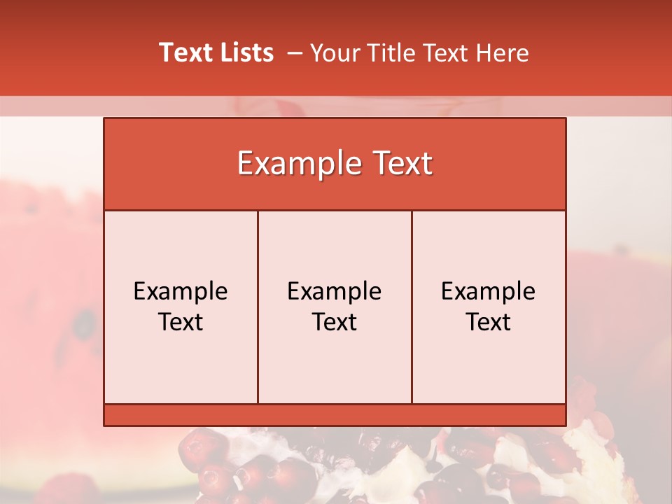 A Watermelon And Pomegranate Drink In A Jar With A Straw PowerPoint Template