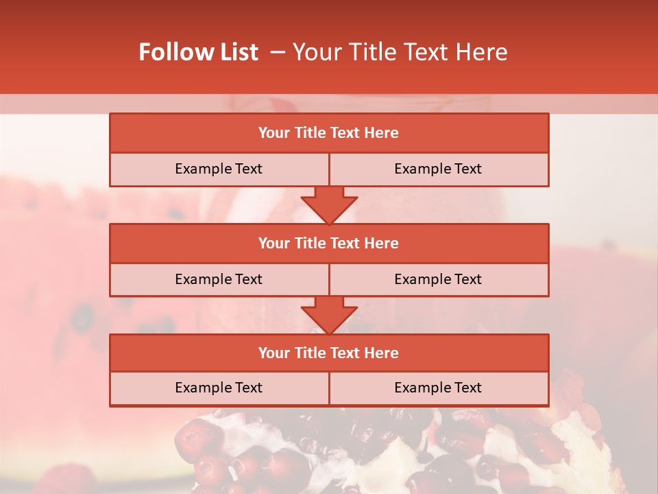 A Watermelon And Pomegranate Drink In A Jar With A Straw PowerPoint Template