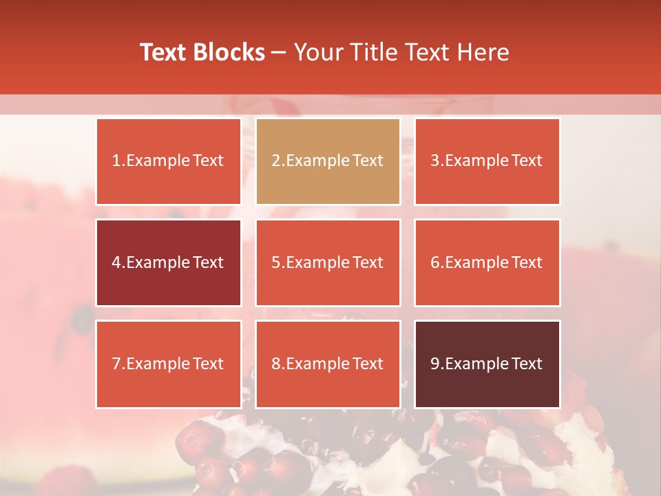 A Watermelon And Pomegranate Drink In A Jar With A Straw PowerPoint Template