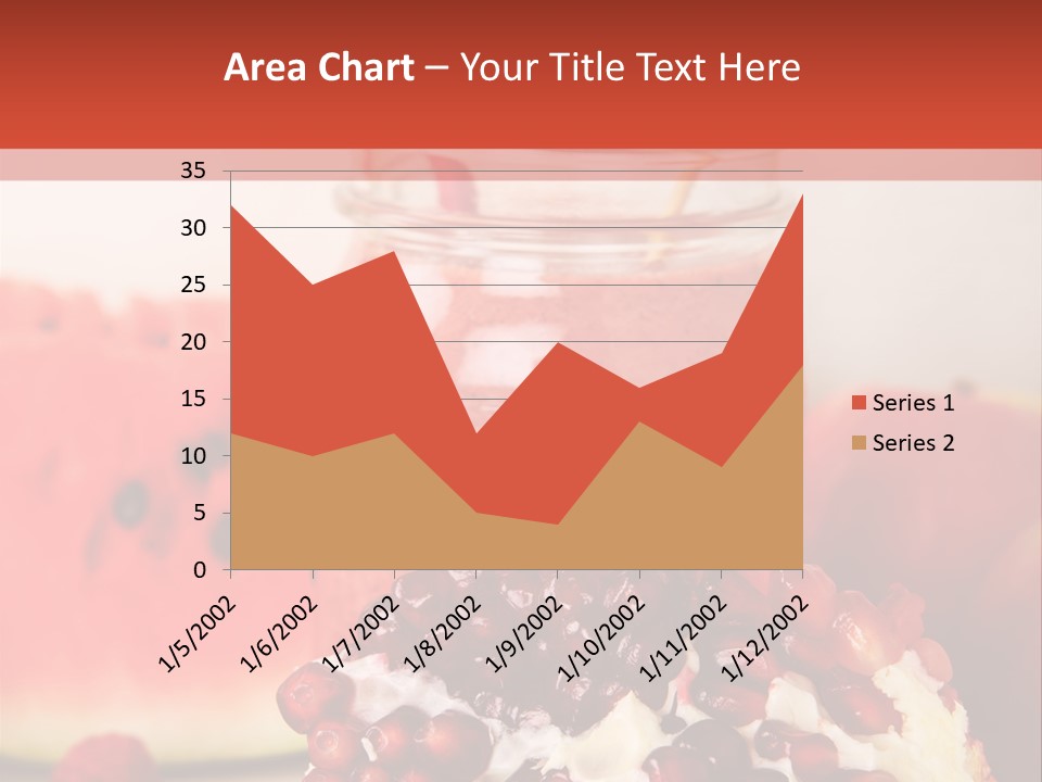 A Watermelon And Pomegranate Drink In A Jar With A Straw PowerPoint Template