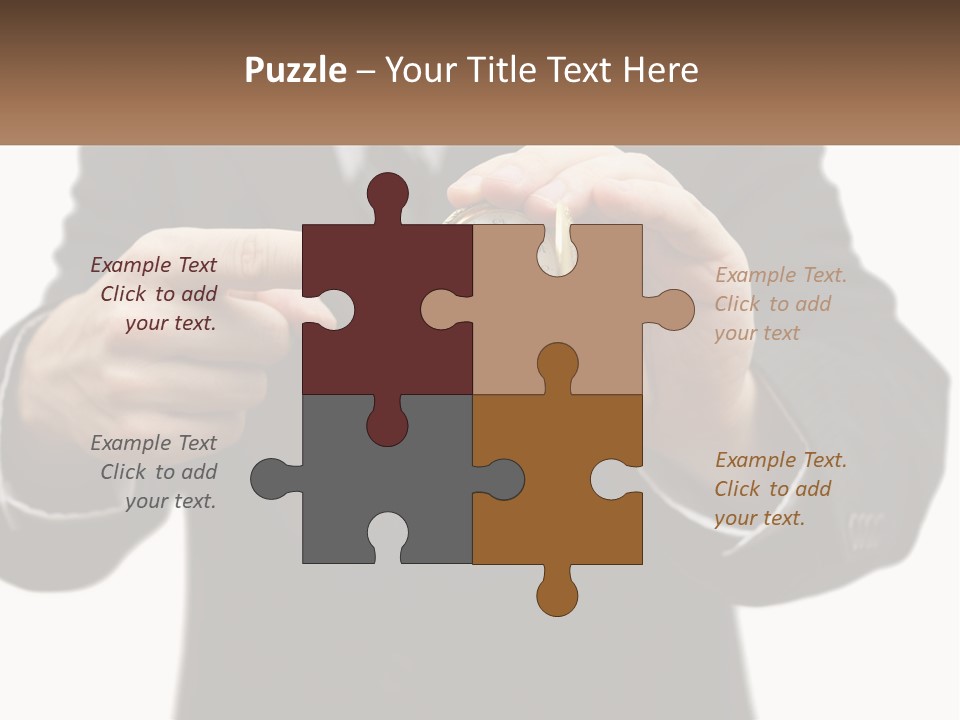 A Man In A Suit Holding A Pocket Watch PowerPoint Template