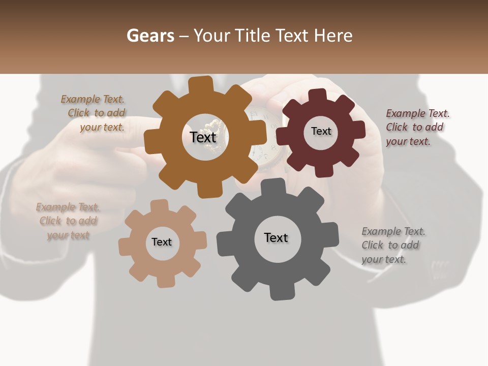 A Man In A Suit Holding A Pocket Watch PowerPoint Template