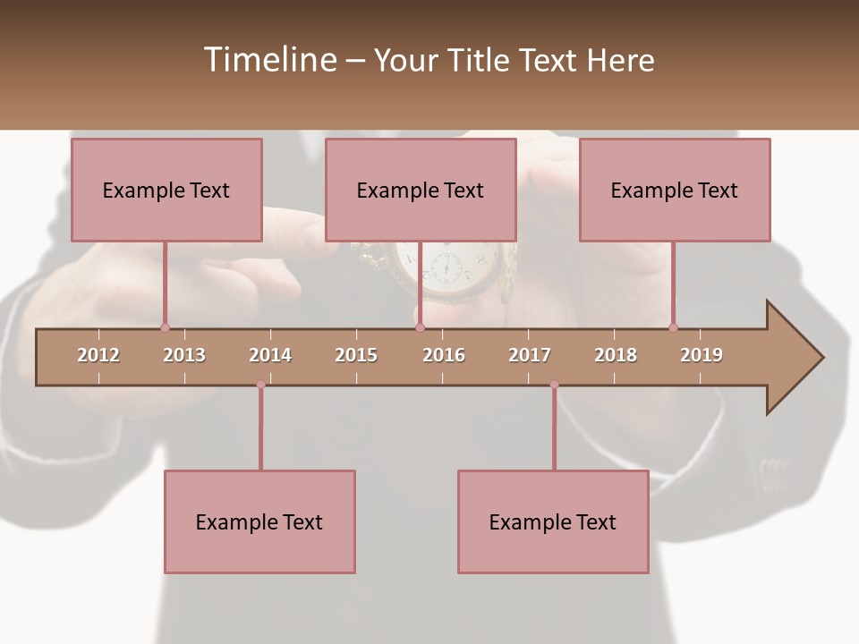 A Man In A Suit Holding A Pocket Watch PowerPoint Template