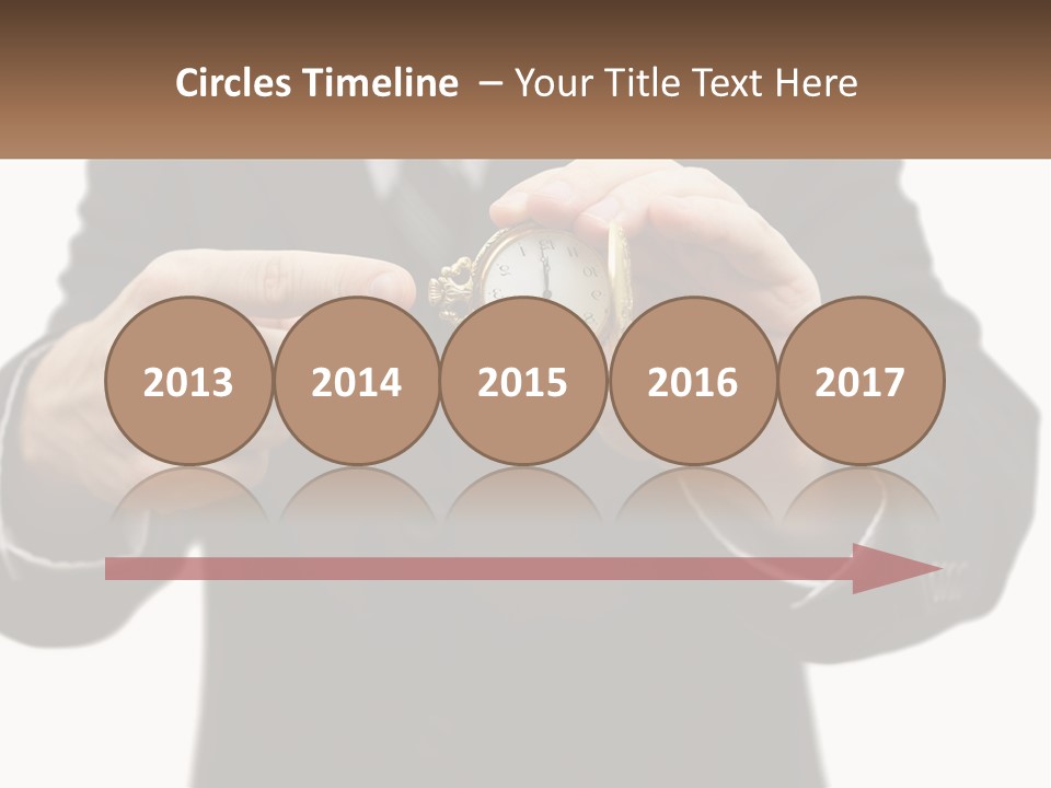 A Man In A Suit Holding A Pocket Watch PowerPoint Template