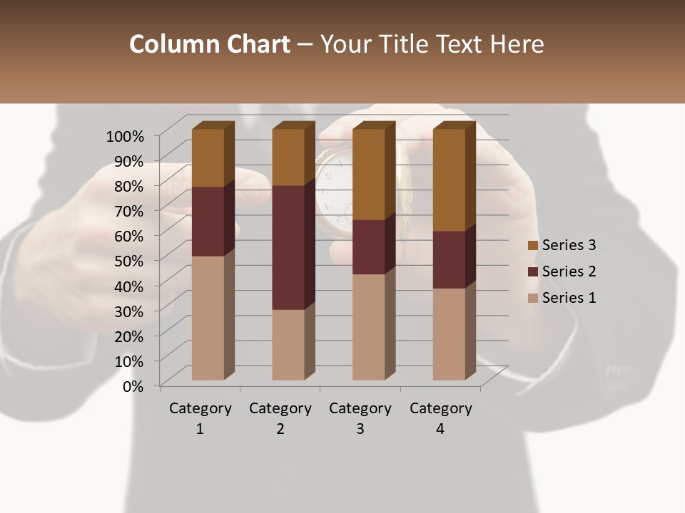 A Man In A Suit Holding A Pocket Watch PowerPoint Template