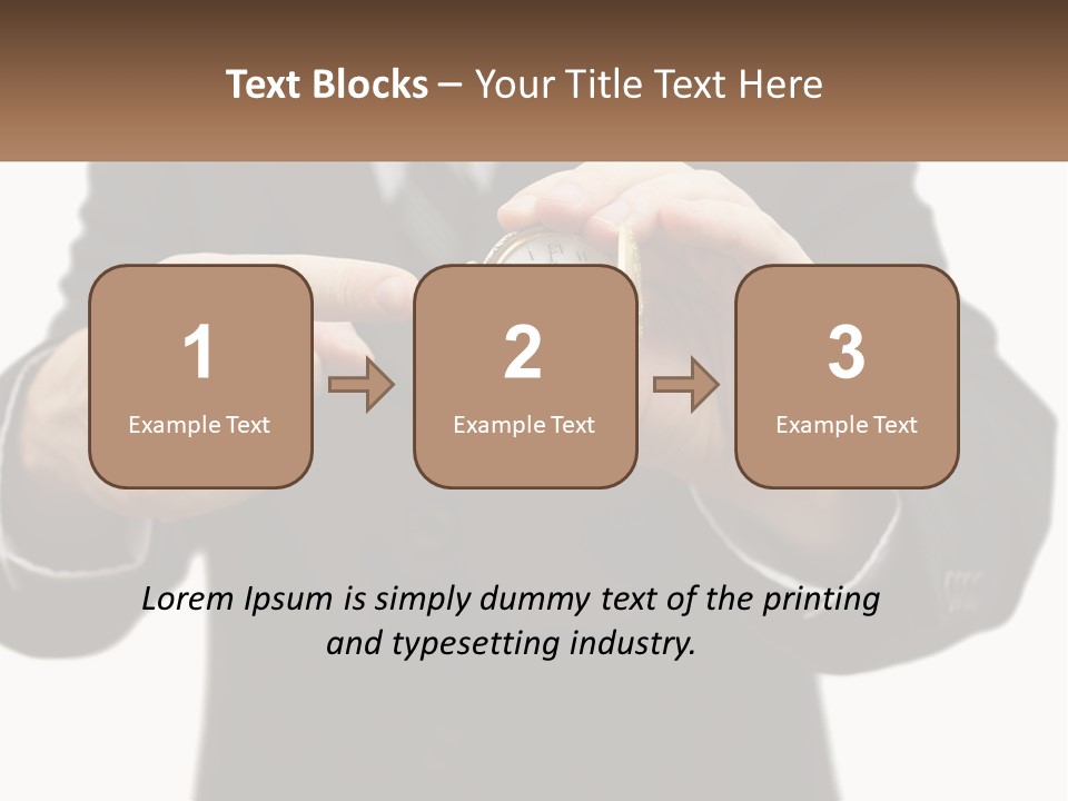 A Man In A Suit Holding A Pocket Watch PowerPoint Template