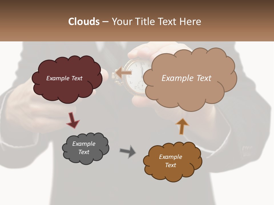 A Man In A Suit Holding A Pocket Watch PowerPoint Template