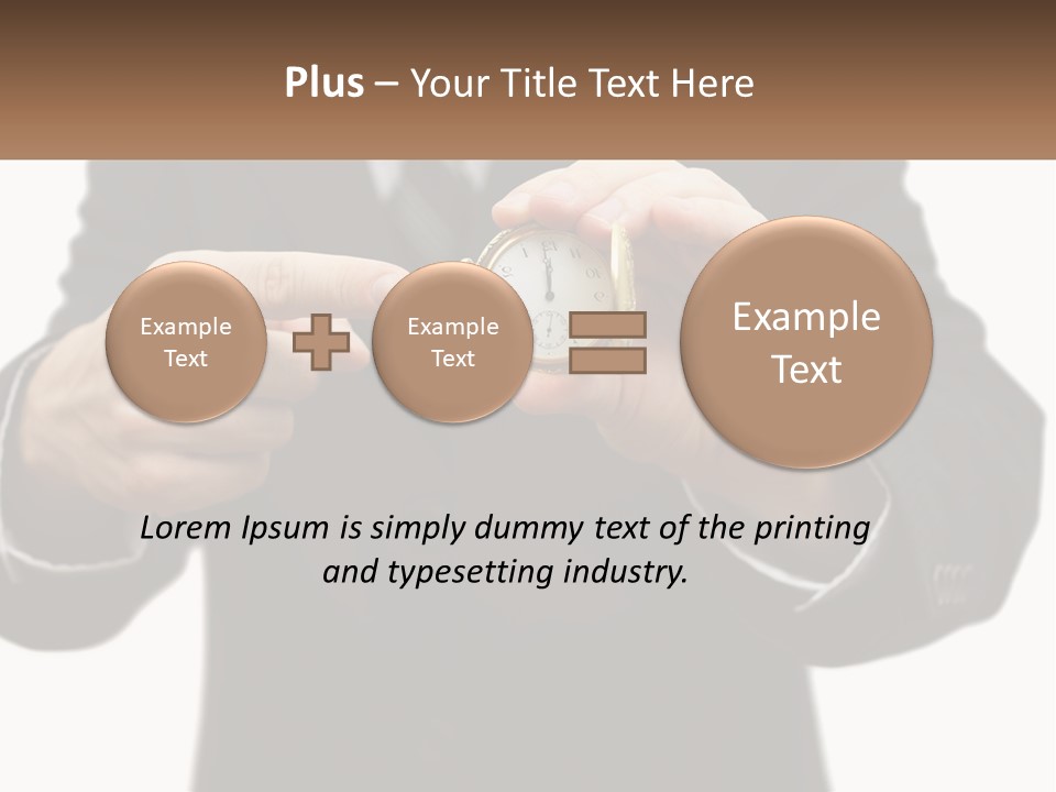 A Man In A Suit Holding A Pocket Watch PowerPoint Template