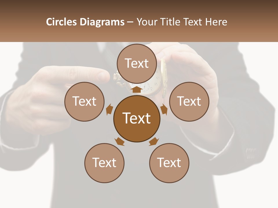 A Man In A Suit Holding A Pocket Watch PowerPoint Template