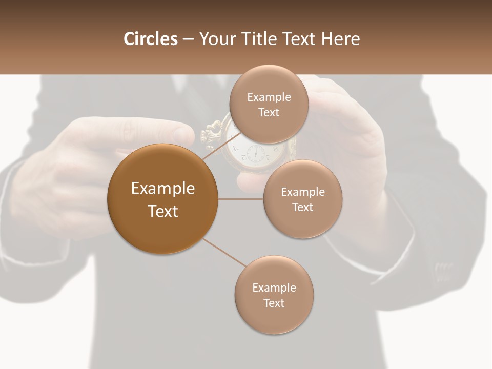 A Man In A Suit Holding A Pocket Watch PowerPoint Template