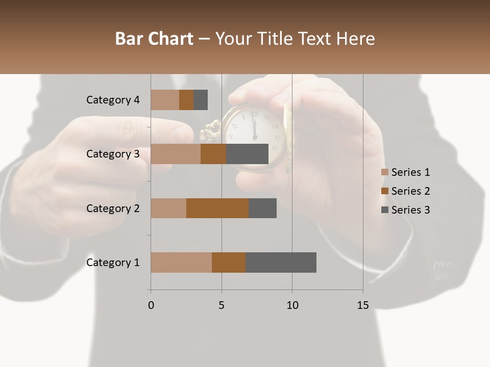 A Man In A Suit Holding A Pocket Watch PowerPoint Template
