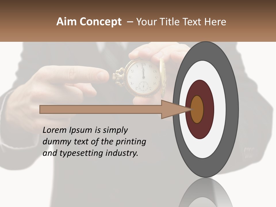 A Man In A Suit Holding A Pocket Watch PowerPoint Template