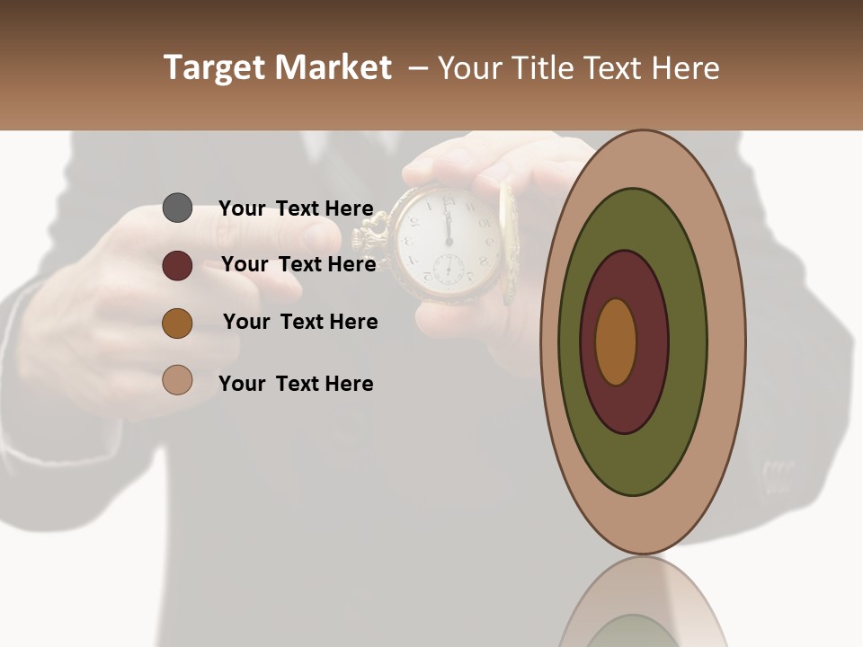 A Man In A Suit Holding A Pocket Watch PowerPoint Template