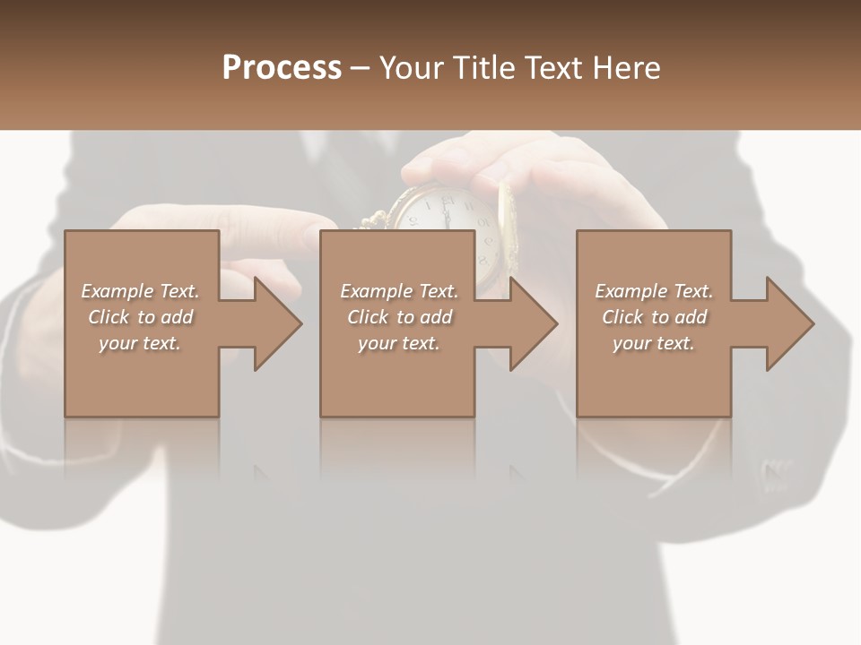 A Man In A Suit Holding A Pocket Watch PowerPoint Template