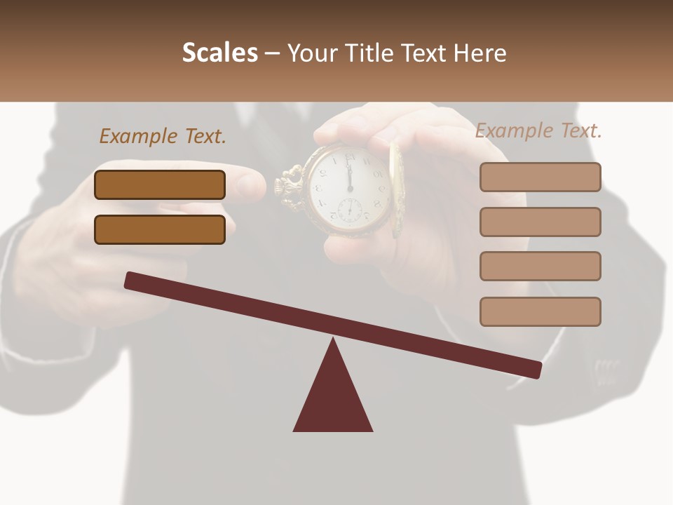 A Man In A Suit Holding A Pocket Watch PowerPoint Template