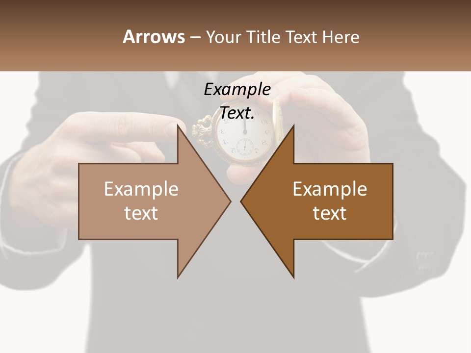 A Man In A Suit Holding A Pocket Watch PowerPoint Template