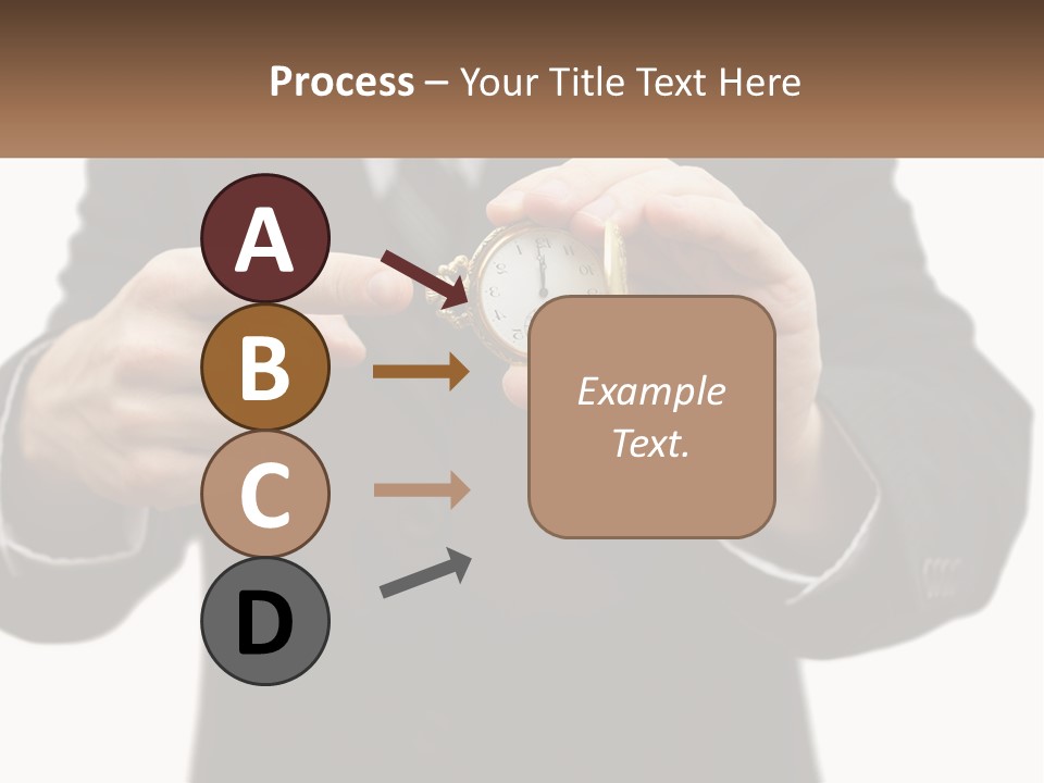 A Man In A Suit Holding A Pocket Watch PowerPoint Template