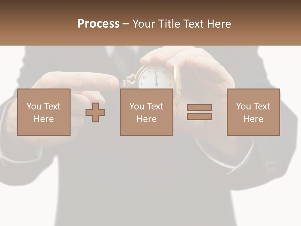 A Man In A Suit Holding A Pocket Watch PowerPoint Template