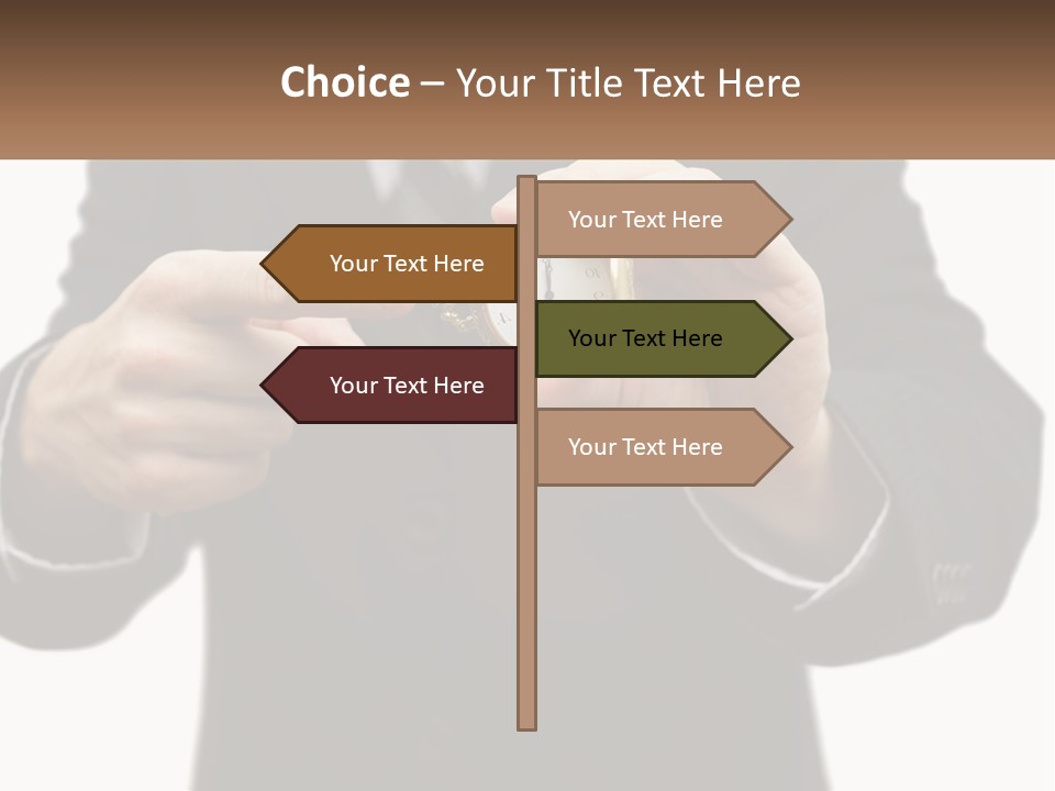 A Man In A Suit Holding A Pocket Watch PowerPoint Template