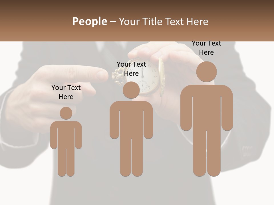A Man In A Suit Holding A Pocket Watch PowerPoint Template