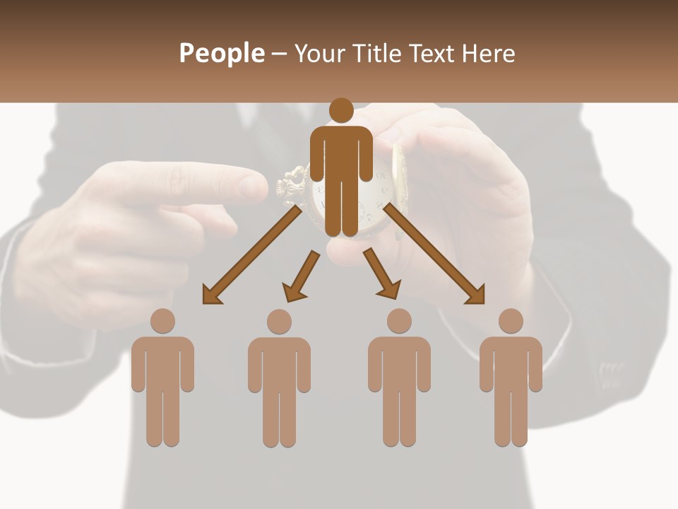 A Man In A Suit Holding A Pocket Watch PowerPoint Template