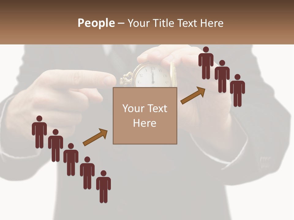 A Man In A Suit Holding A Pocket Watch PowerPoint Template