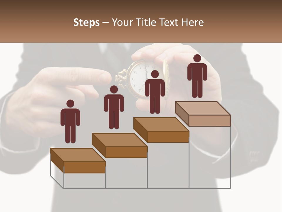 A Man In A Suit Holding A Pocket Watch PowerPoint Template