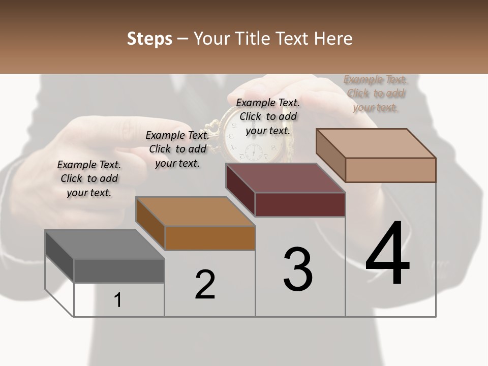 A Man In A Suit Holding A Pocket Watch PowerPoint Template