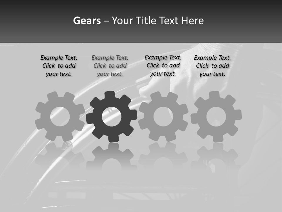 A Person Pushing A Wheel On A Wheelchair PowerPoint Template