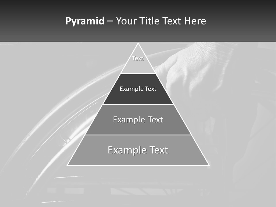 A Person Pushing A Wheel On A Wheelchair PowerPoint Template