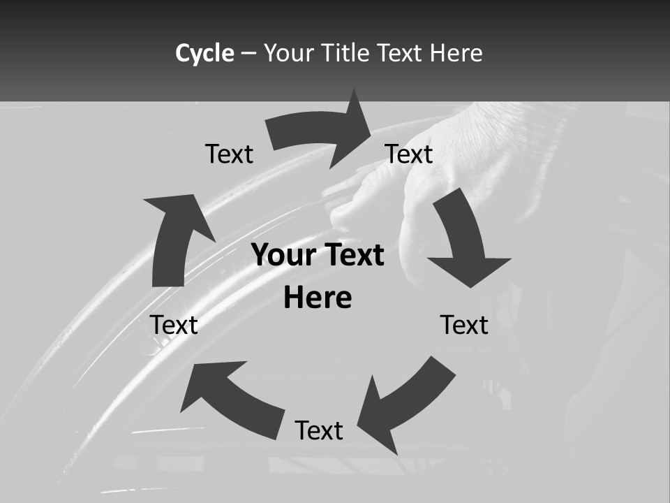 A Person Pushing A Wheel On A Wheelchair PowerPoint Template
