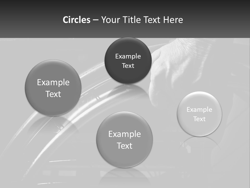 A Person Pushing A Wheel On A Wheelchair PowerPoint Template