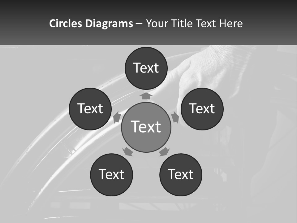A Person Pushing A Wheel On A Wheelchair PowerPoint Template