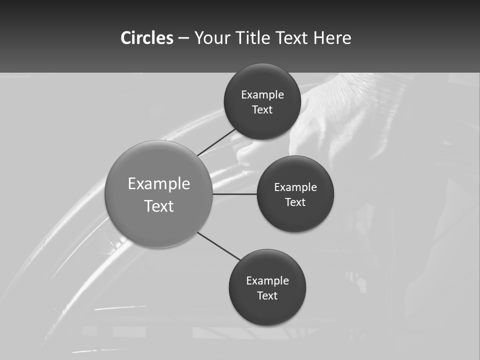 A Person Pushing A Wheel On A Wheelchair PowerPoint Template
