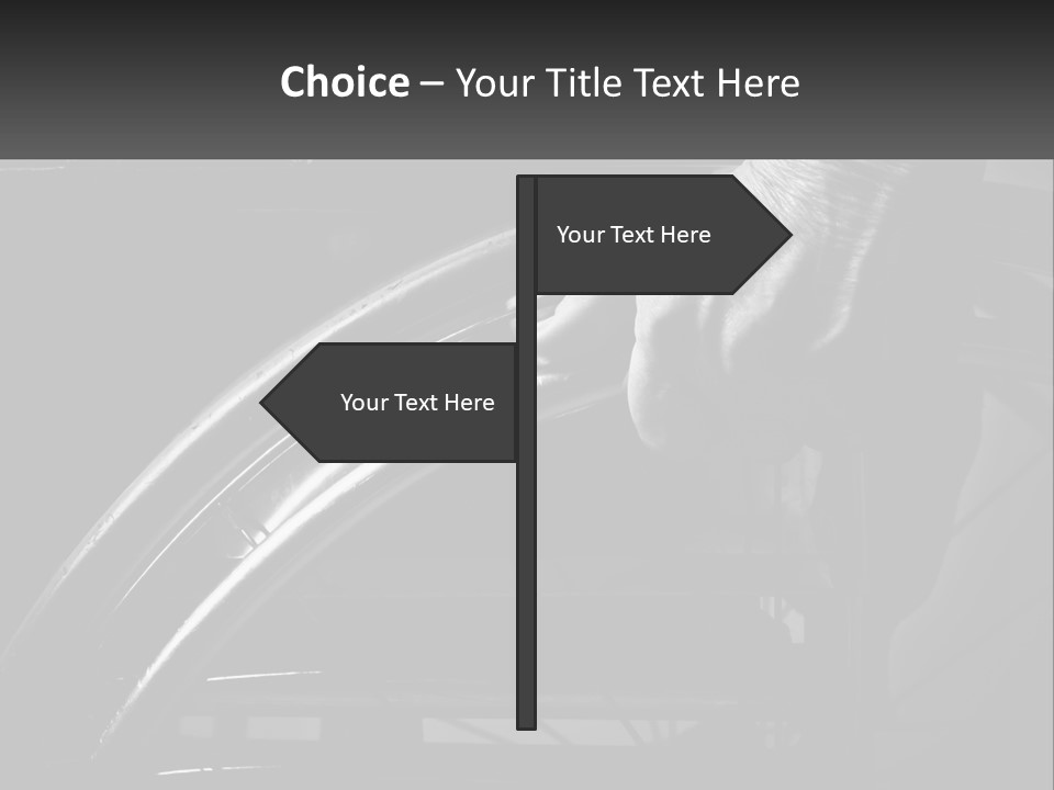 A Person Pushing A Wheel On A Wheelchair PowerPoint Template