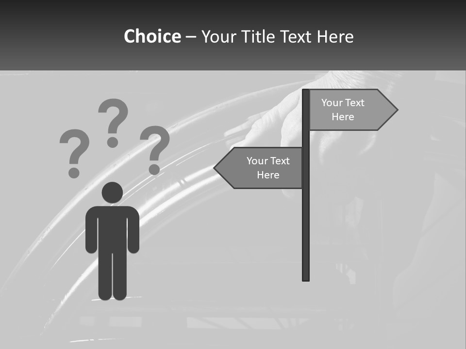 A Person Pushing A Wheel On A Wheelchair PowerPoint Template
