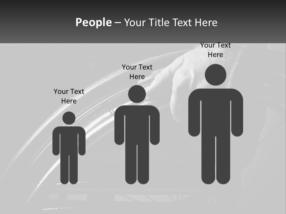 A Person Pushing A Wheel On A Wheelchair PowerPoint Template