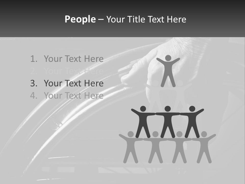 A Person Pushing A Wheel On A Wheelchair PowerPoint Template